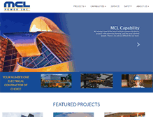 Tablet Screenshot of mclpower.com